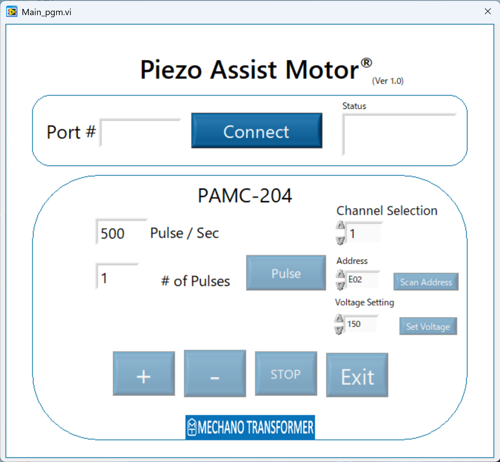 PAMC-204 software